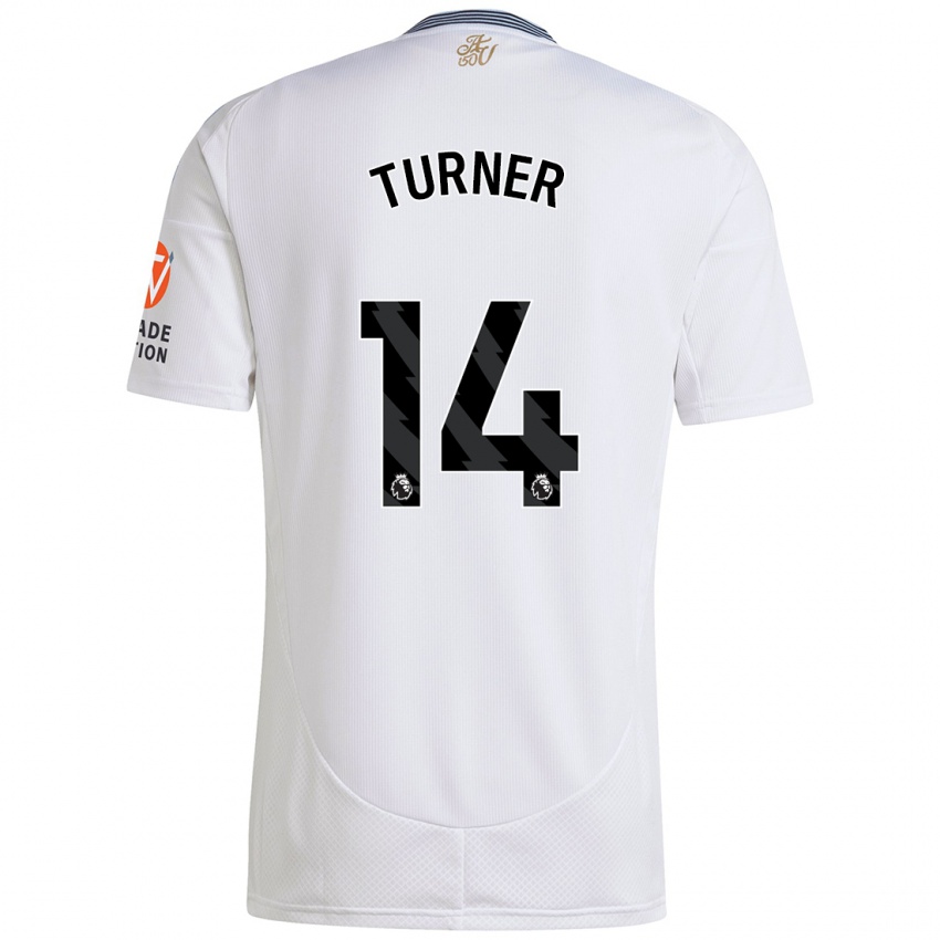 Enfant Maillot Danielle Turner #14 Blanc Tenues Extérieur 2024/25 T-Shirt Suisse