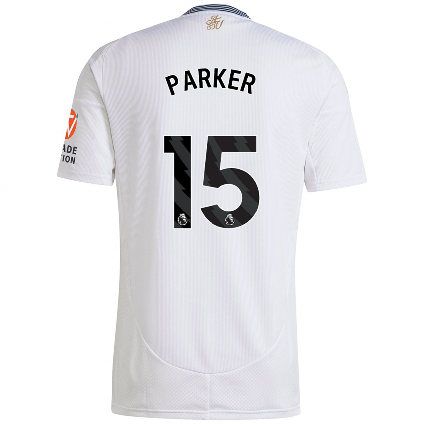 Enfant Maillot Lucy Parker #15 Blanc Tenues Extérieur 2024/25 T-Shirt Suisse