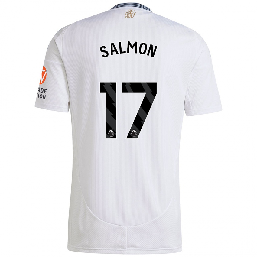 Enfant Maillot Ebony Salmon #17 Blanc Tenues Extérieur 2024/25 T-Shirt Suisse