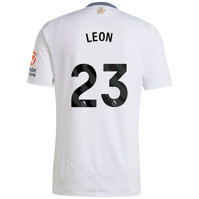 Enfant Maillot Adriana Leon #23 Blanc Tenues Extérieur 2024/25 T-Shirt Suisse