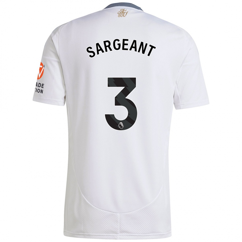 Kinder Meaghan Sargeant #3 Weiß Auswärtstrikot Trikot 2024/25 T-Shirt Schweiz