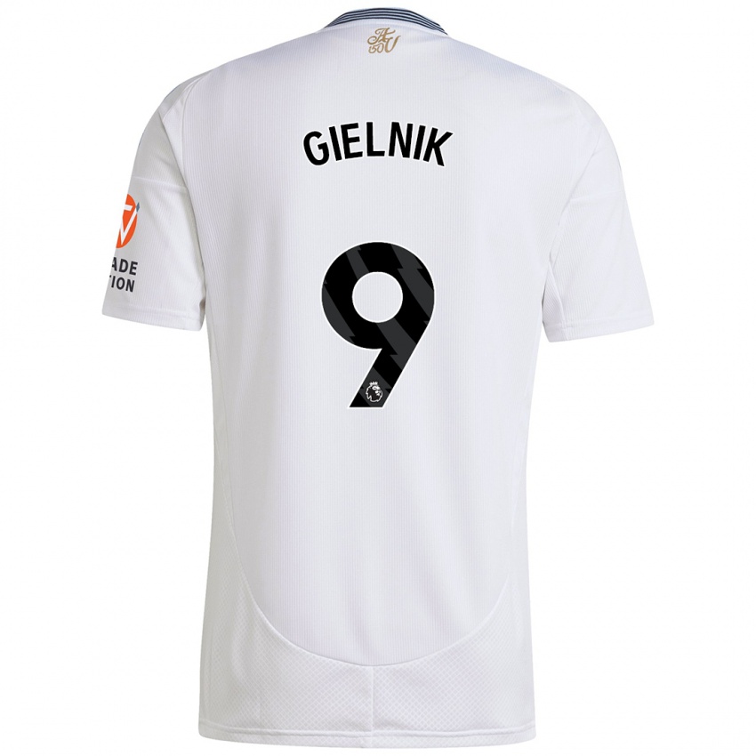 Kinder Emily Gielnik #9 Weiß Auswärtstrikot Trikot 2024/25 T-Shirt Schweiz