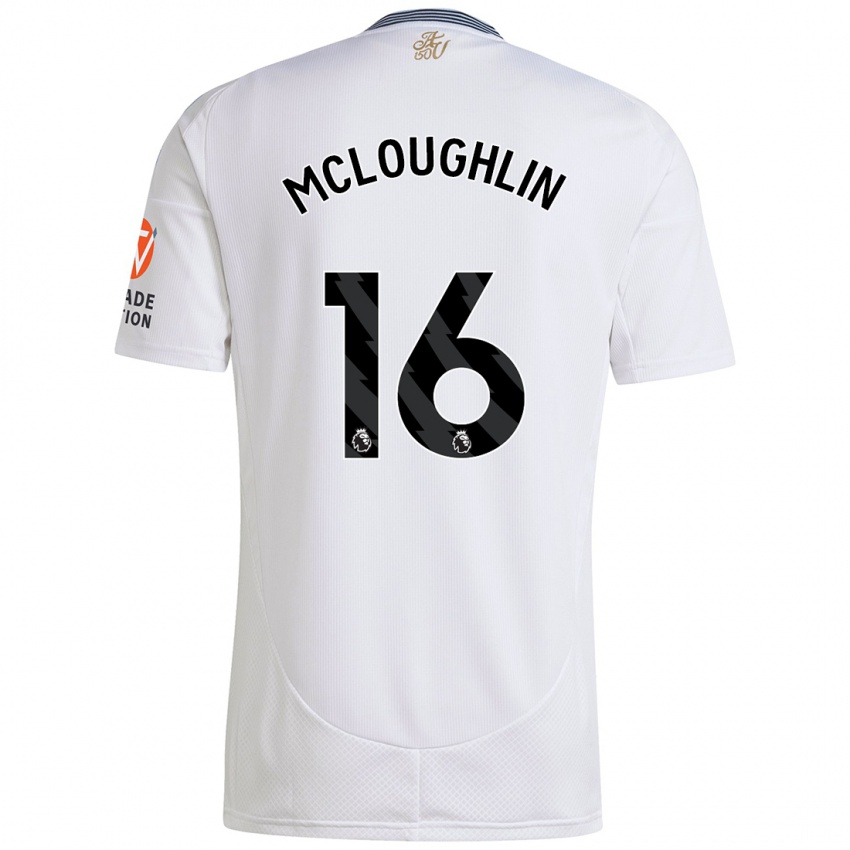 Kinder Olivia Mcloughlin #16 Weiß Auswärtstrikot Trikot 2024/25 T-Shirt Schweiz