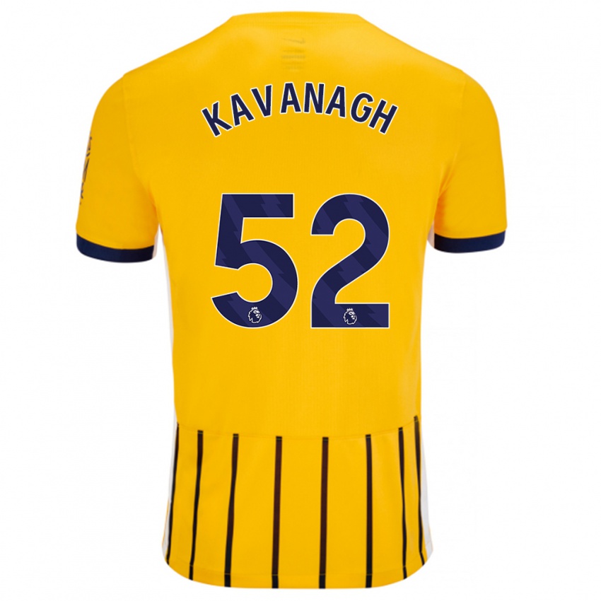 Kinder Leigh Kavanagh #52 Gold Blau Nadelstreifen Auswärtstrikot Trikot 2024/25 T-Shirt Schweiz