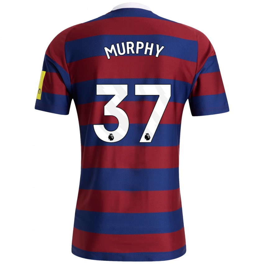 Kinder Alex Murphy #37 Burgunderrot Marineblau Auswärtstrikot Trikot 2024/25 T-Shirt Schweiz