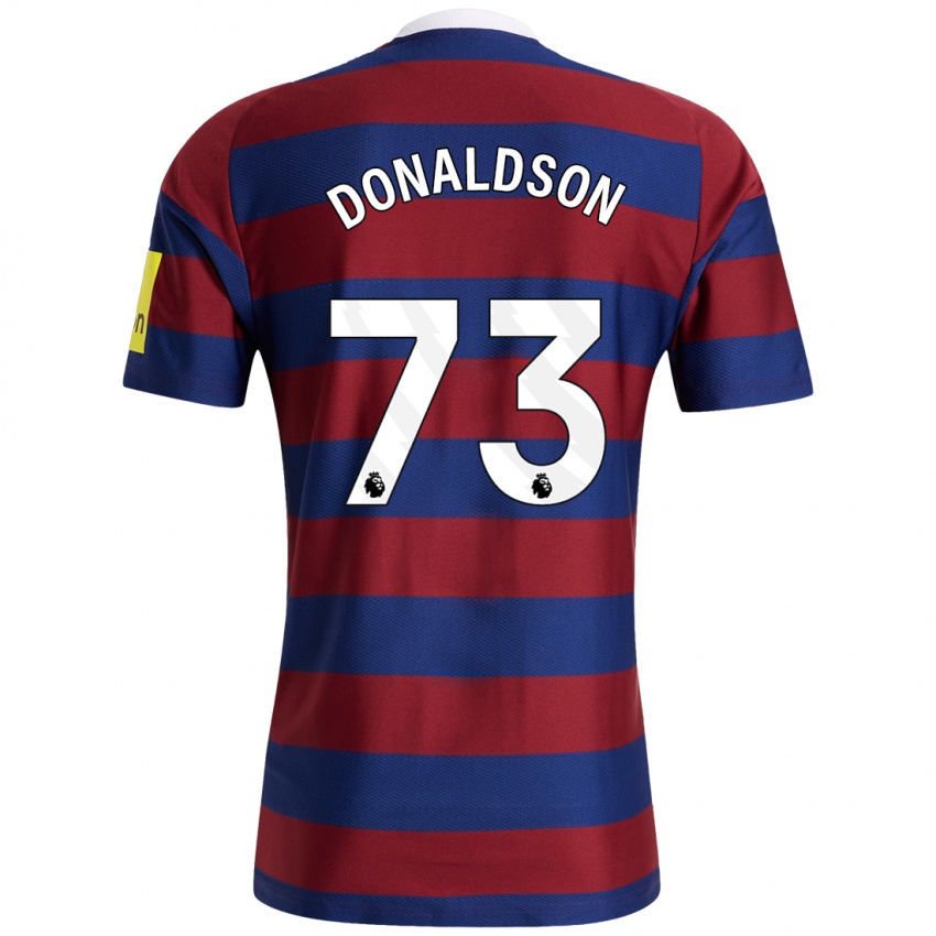 Kinder Josh Donaldson #73 Burgunderrot Marineblau Auswärtstrikot Trikot 2024/25 T-Shirt Schweiz