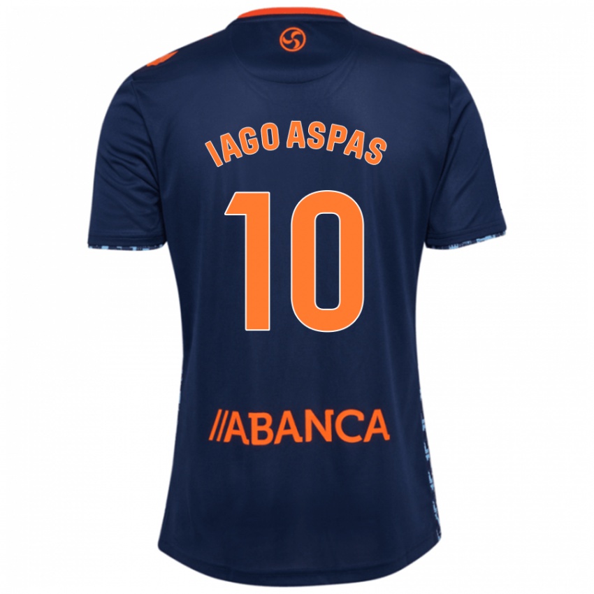 Enfant Maillot Iago Aspas #10 Bleu Marine Tenues Extérieur 2024/25 T-Shirt Suisse