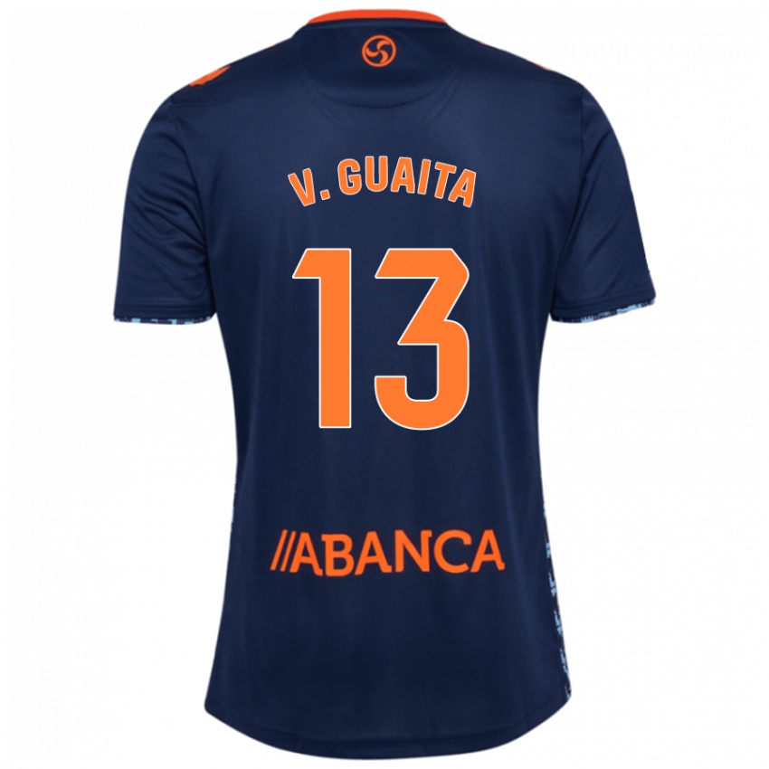 Enfant Maillot Vicente Guaita #13 Bleu Marine Tenues Extérieur 2024/25 T-Shirt Suisse