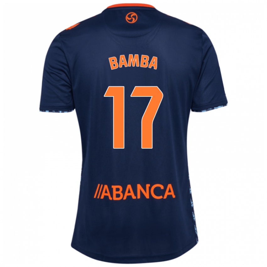 Enfant Maillot Jonathan Bamba #17 Bleu Marine Tenues Extérieur 2024/25 T-Shirt Suisse