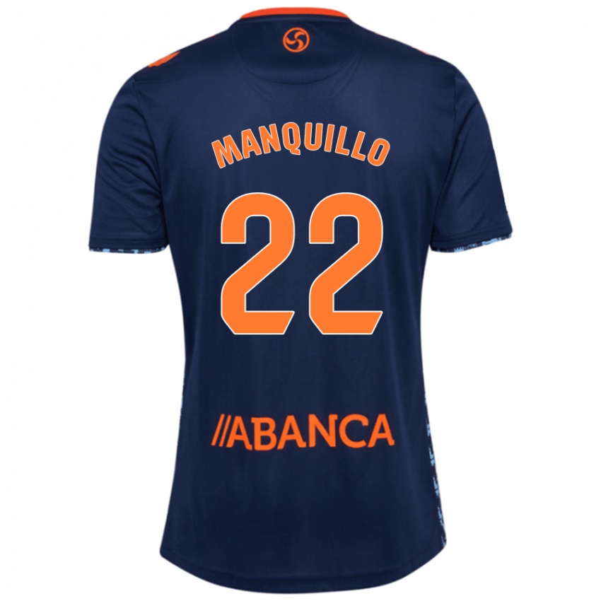 Enfant Maillot Javier Manquillo #22 Bleu Marine Tenues Extérieur 2024/25 T-Shirt Suisse