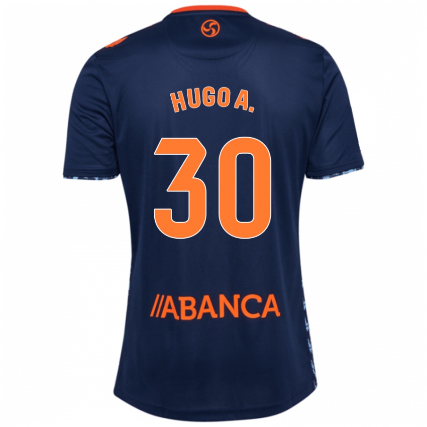 Enfant Maillot Hugo Álvarez #30 Bleu Marine Tenues Extérieur 2024/25 T-Shirt Suisse