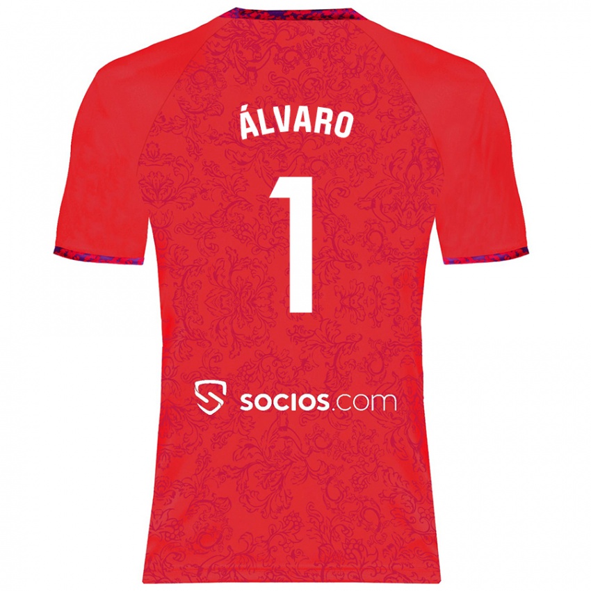 Kinder Álvaro Fernández #1 Rot Auswärtstrikot Trikot 2024/25 T-Shirt Schweiz