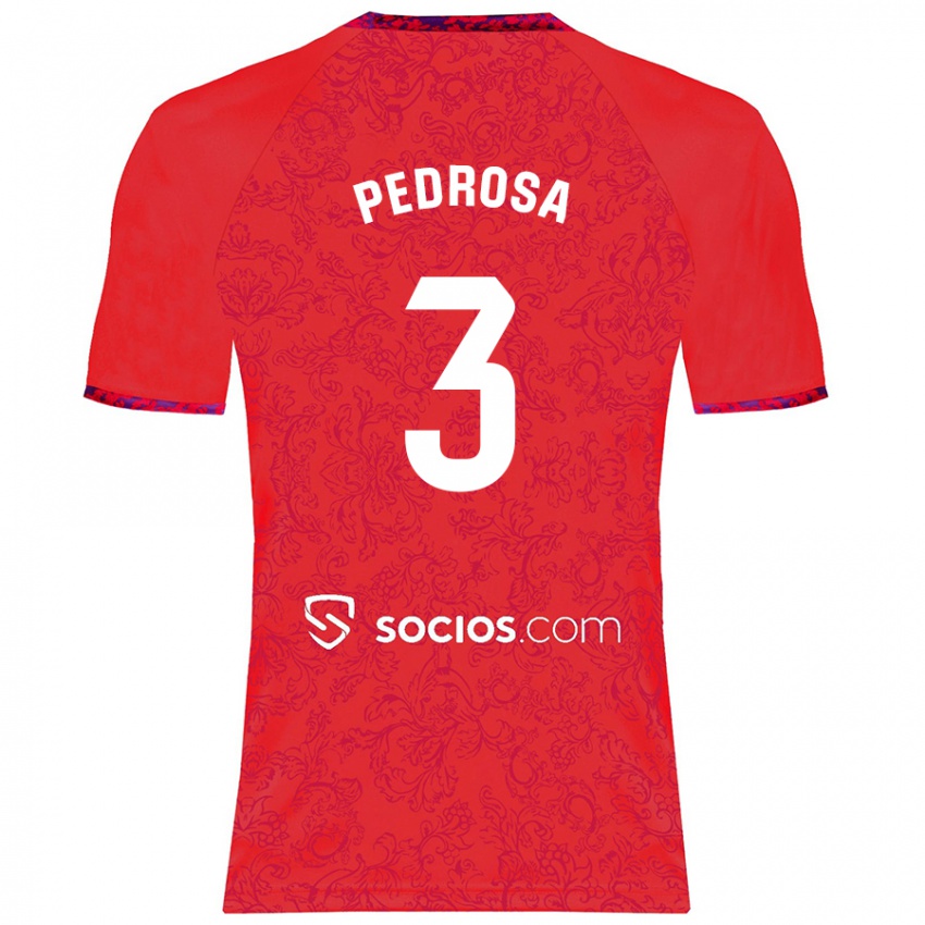 Kinder Adrià Pedrosa #3 Rot Auswärtstrikot Trikot 2024/25 T-Shirt Schweiz