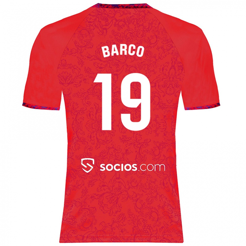 Kinder Valentin Barco #19 Rot Auswärtstrikot Trikot 2024/25 T-Shirt Schweiz