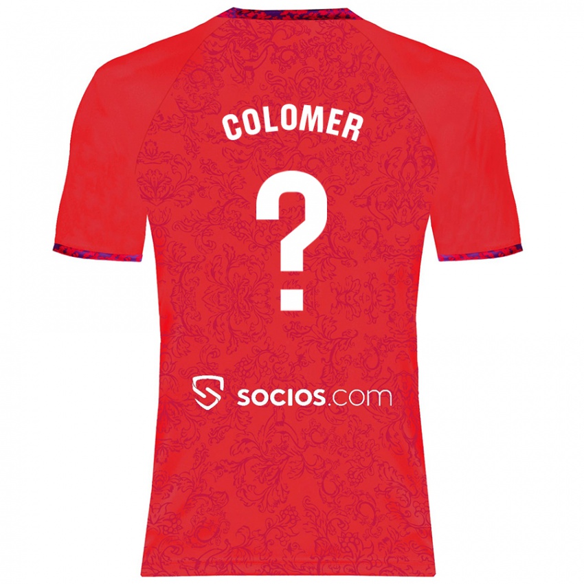 Kinder Carlos Colomer #0 Rot Auswärtstrikot Trikot 2024/25 T-Shirt Schweiz