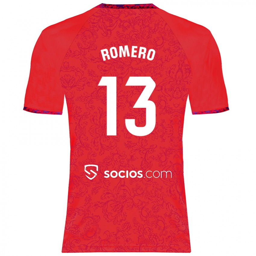 Kinder Rafael Romero #13 Rot Auswärtstrikot Trikot 2024/25 T-Shirt Schweiz