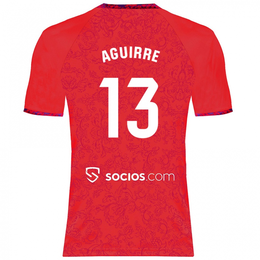 Kinder Yolanda Aguirre #13 Rot Auswärtstrikot Trikot 2024/25 T-Shirt Schweiz