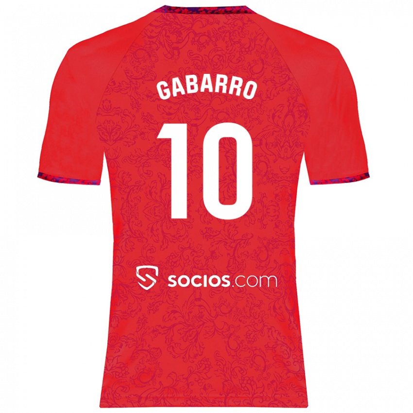 Kinder María Inmaculada Gabarro Romero #10 Rot Auswärtstrikot Trikot 2024/25 T-Shirt Schweiz