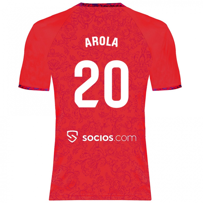 Kinder Arola Aparicio Gili #20 Rot Auswärtstrikot Trikot 2024/25 T-Shirt Schweiz