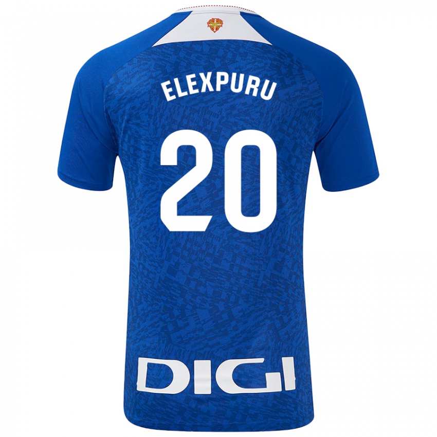 Enfant Maillot Ane Elexpuru Añorga #20 Bleu Roi Tenues Extérieur 2024/25 T-Shirt Suisse