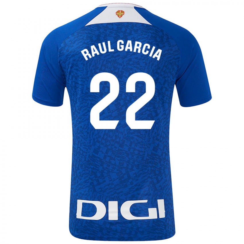 Kinder Raúl García #22 Königsblau Auswärtstrikot Trikot 2024/25 T-Shirt Schweiz