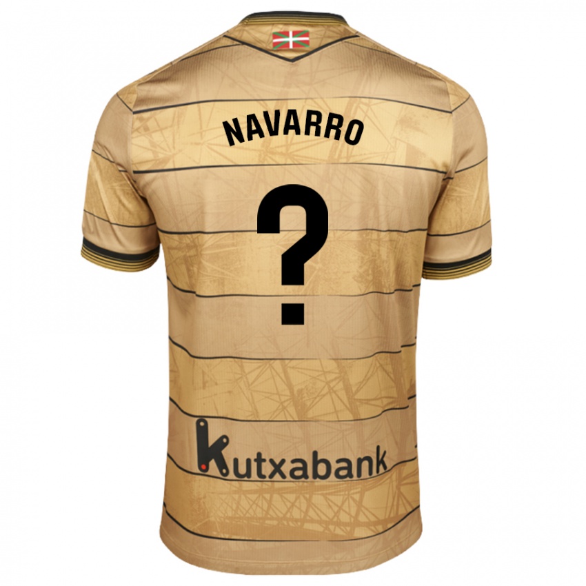 Kinder Robert Navarro #0 Braun Auswärtstrikot Trikot 2024/25 T-Shirt Schweiz