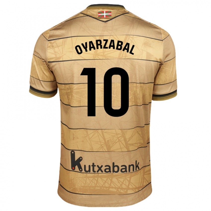 Kinder Mikel Oyarzabal #10 Braun Auswärtstrikot Trikot 2024/25 T-Shirt Schweiz