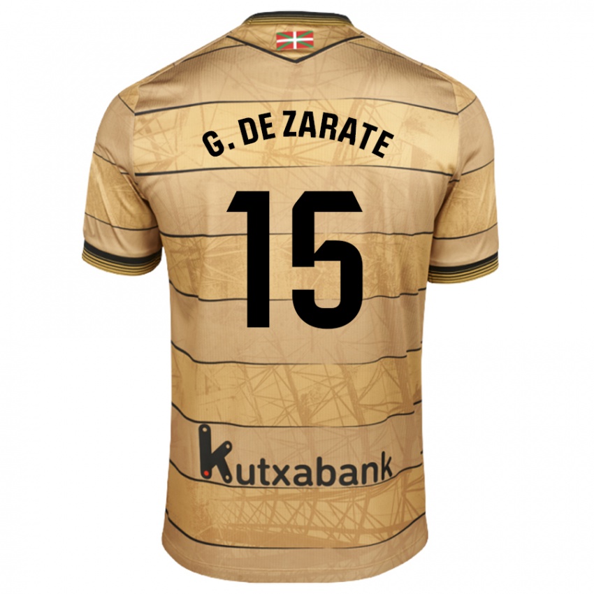 Kinder Urko González De Zarate #15 Braun Auswärtstrikot Trikot 2024/25 T-Shirt Schweiz