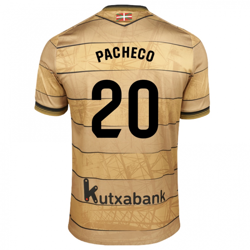 Kinder Jon Pacheco #20 Braun Auswärtstrikot Trikot 2024/25 T-Shirt Schweiz