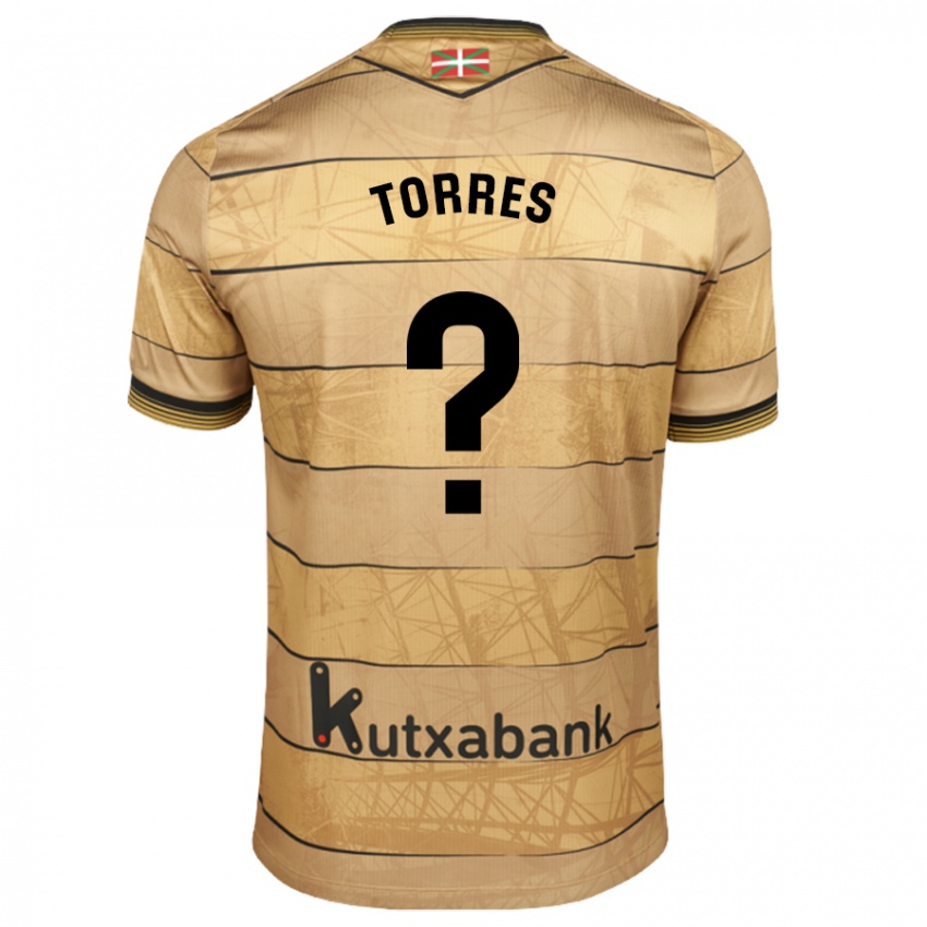 Kinder Domenic Torres #0 Braun Auswärtstrikot Trikot 2024/25 T-Shirt Schweiz