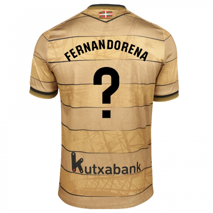 Kinder Alex Fernandorena #0 Braun Auswärtstrikot Trikot 2024/25 T-Shirt Schweiz