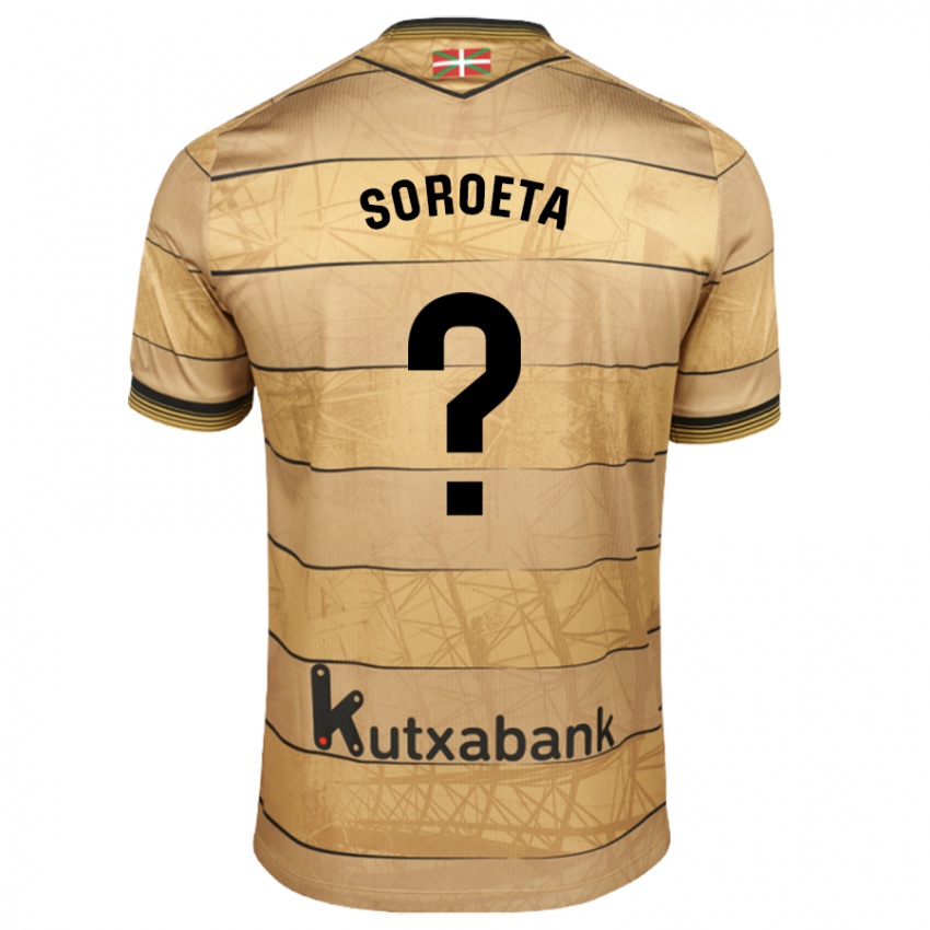 Kinder Javier Soroeta #0 Braun Auswärtstrikot Trikot 2024/25 T-Shirt Schweiz