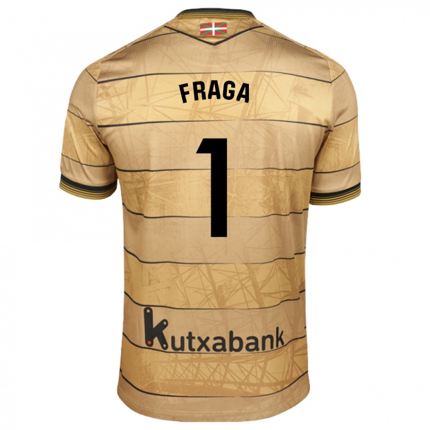 Kinder Aitor Fraga #1 Braun Auswärtstrikot Trikot 2024/25 T-Shirt Schweiz