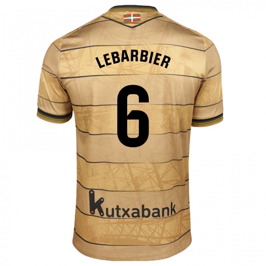 Kinder Alex Lebarbier #6 Braun Auswärtstrikot Trikot 2024/25 T-Shirt Schweiz