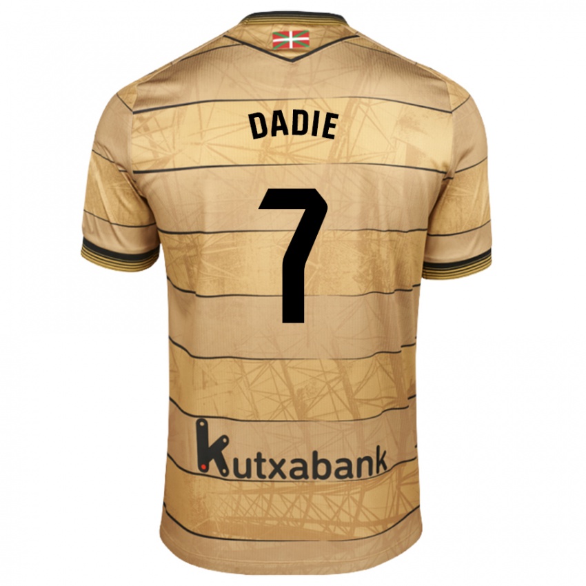 Kinder Alberto Dadie #7 Braun Auswärtstrikot Trikot 2024/25 T-Shirt Schweiz