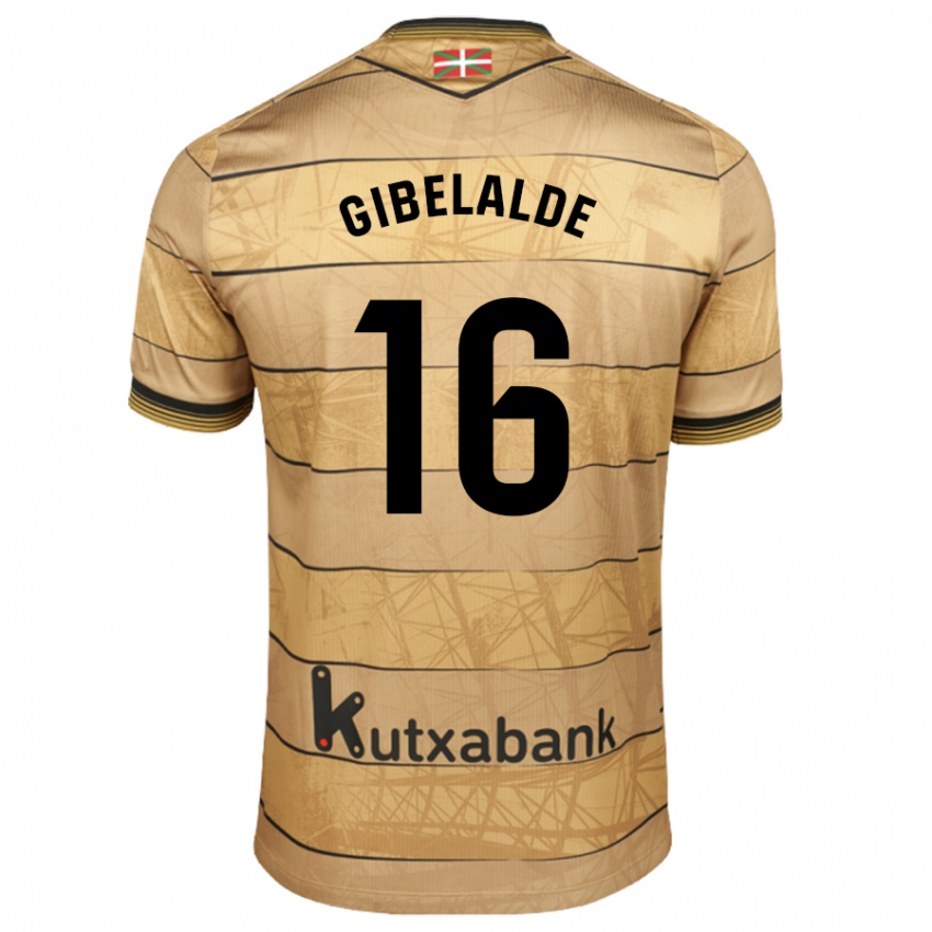 Kinder Manex Gibelalde #16 Braun Auswärtstrikot Trikot 2024/25 T-Shirt Schweiz