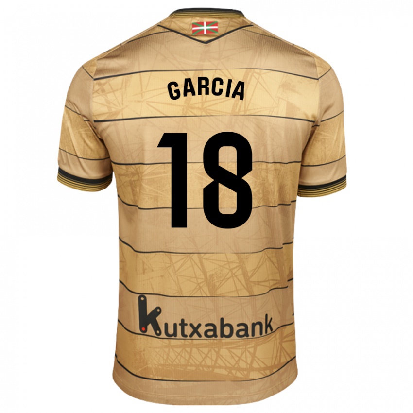 Kinder Eder García #18 Braun Auswärtstrikot Trikot 2024/25 T-Shirt Schweiz