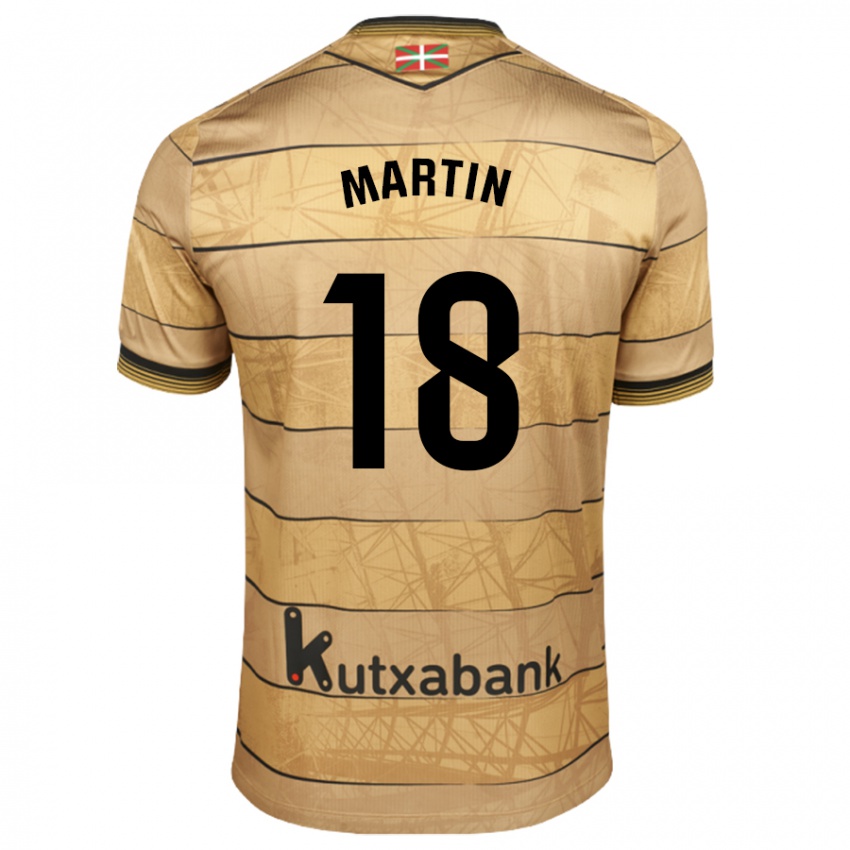 Kinder Hugo Martín #18 Braun Auswärtstrikot Trikot 2024/25 T-Shirt Schweiz