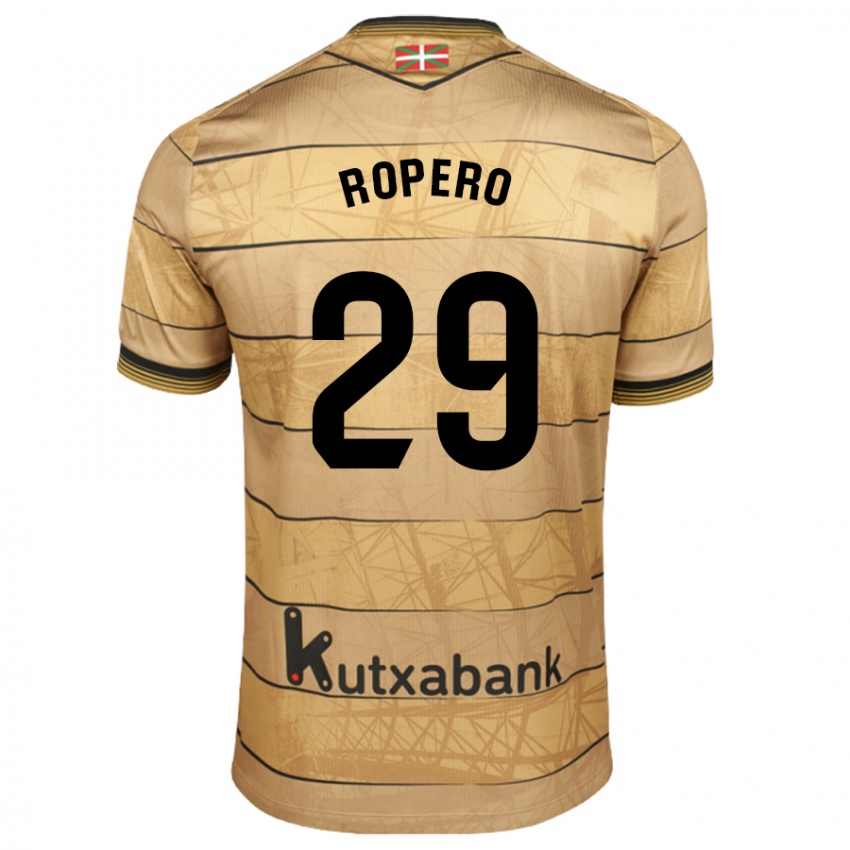 Kinder Iker Ropero #29 Braun Auswärtstrikot Trikot 2024/25 T-Shirt Schweiz