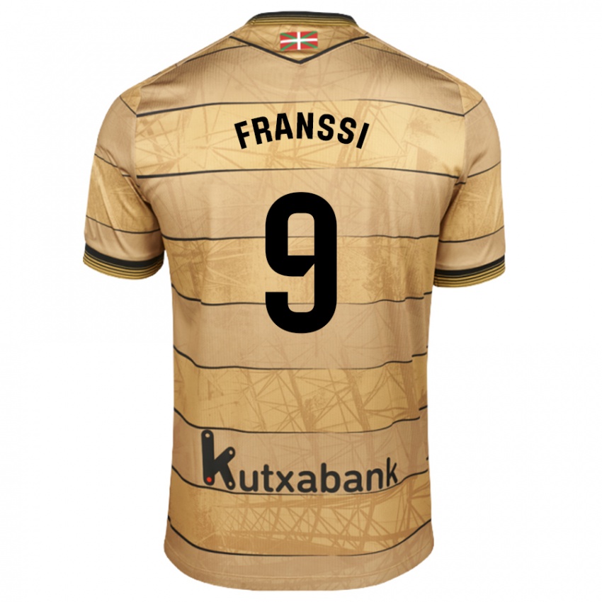 Kinder Sanni Maija Franssi #9 Braun Auswärtstrikot Trikot 2024/25 T-Shirt Schweiz