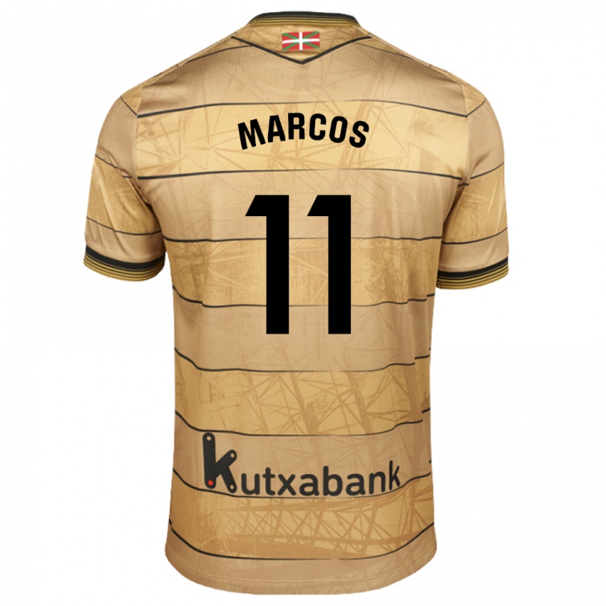 Kinder Cecilia Marcos Nabal #11 Braun Auswärtstrikot Trikot 2024/25 T-Shirt Schweiz