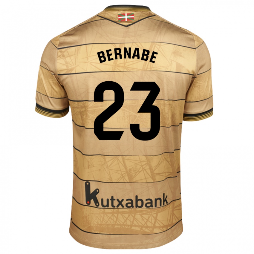 Kinder Alejandra Bernabé De Santiago #23 Braun Auswärtstrikot Trikot 2024/25 T-Shirt Schweiz