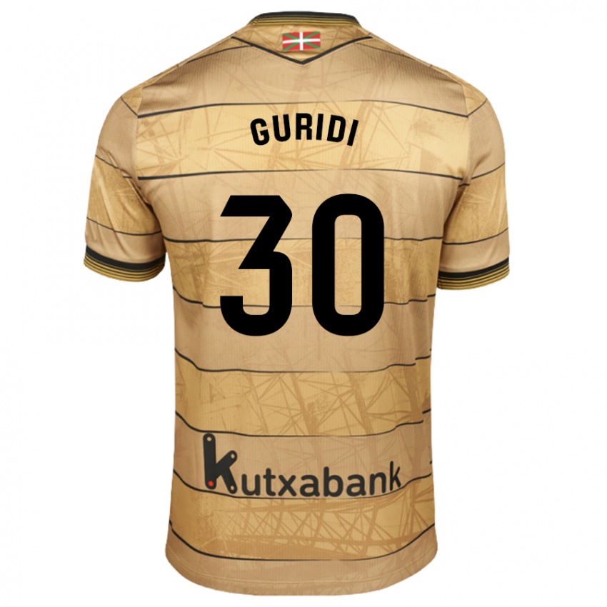 Kinder Elene Guridi Mesonero #30 Braun Auswärtstrikot Trikot 2024/25 T-Shirt Schweiz