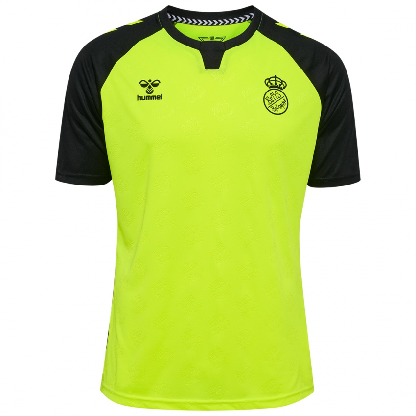 Kinder Elyaz Zidane #21 Fluoreszierendes Gelb Schwarz Auswärtstrikot Trikot 2024/25 T-Shirt Schweiz