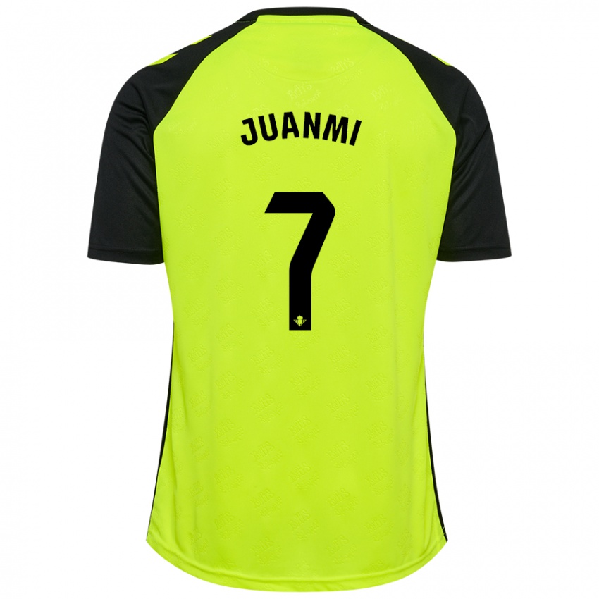 Kinder Juanmi #7 Fluoreszierendes Gelb Schwarz Auswärtstrikot Trikot 2024/25 T-Shirt Schweiz