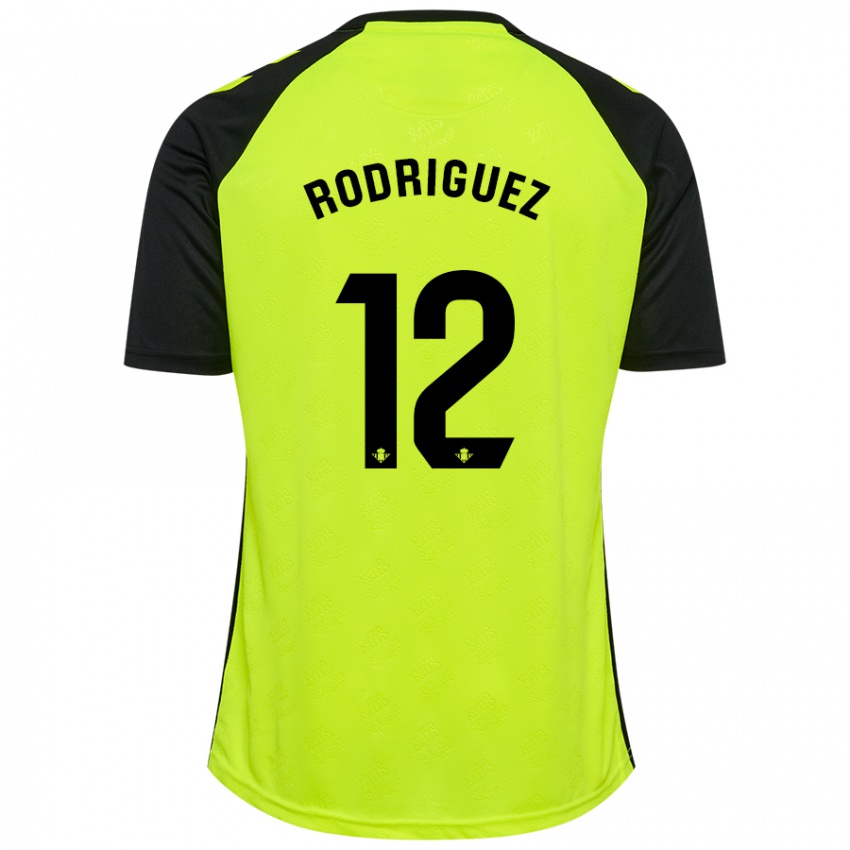 Enfant Maillot Ricardo Rodríguez #12 Jaune Fluo Noir Tenues Extérieur 2024/25 T-Shirt Suisse