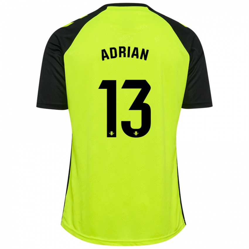 Kinder Adrian #13 Fluoreszierendes Gelb Schwarz Auswärtstrikot Trikot 2024/25 T-Shirt Schweiz