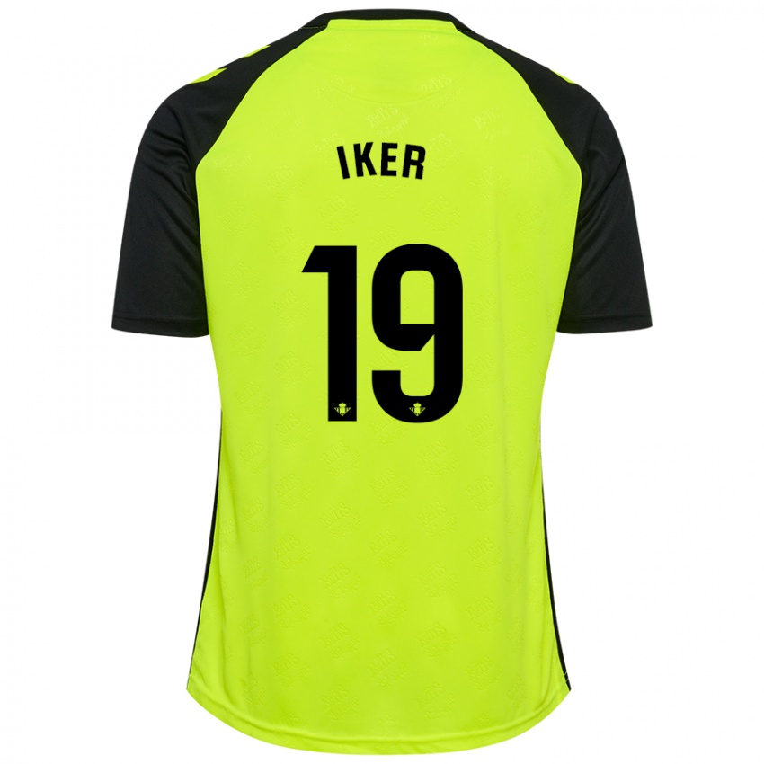 Kinder Iker Losada #19 Fluoreszierendes Gelb Schwarz Auswärtstrikot Trikot 2024/25 T-Shirt Schweiz