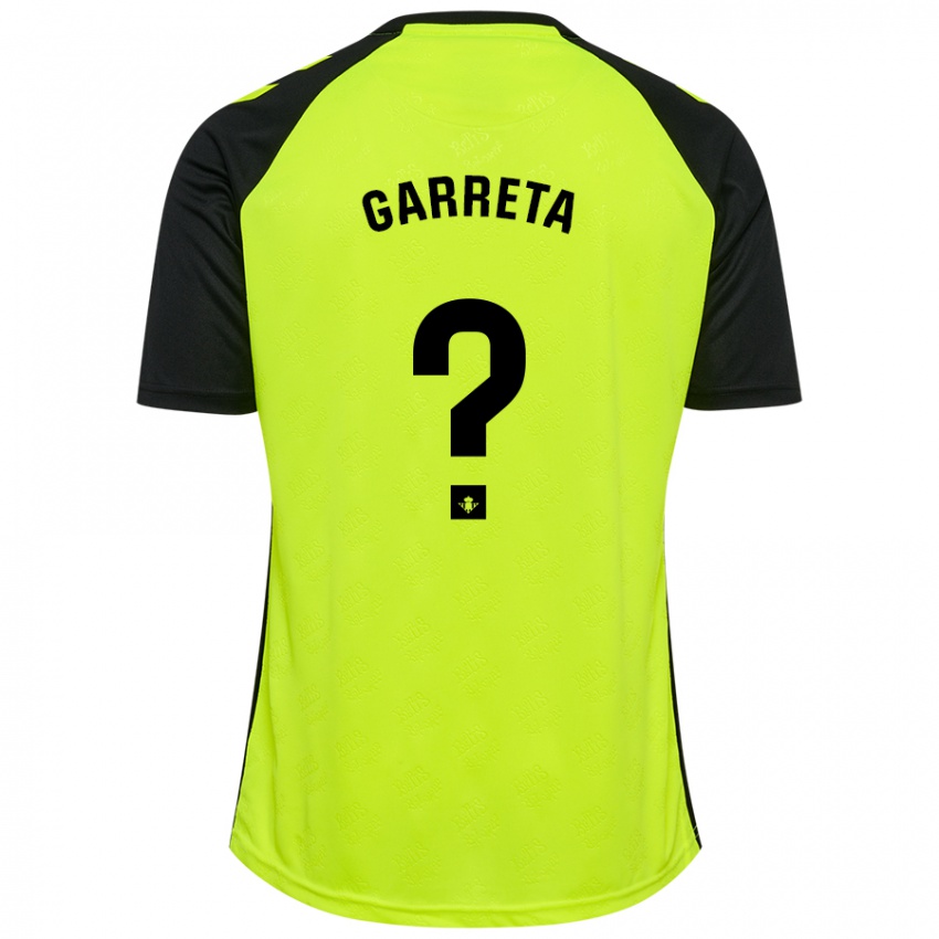 Kinder Félix Garreta #0 Fluoreszierendes Gelb Schwarz Auswärtstrikot Trikot 2024/25 T-Shirt Schweiz