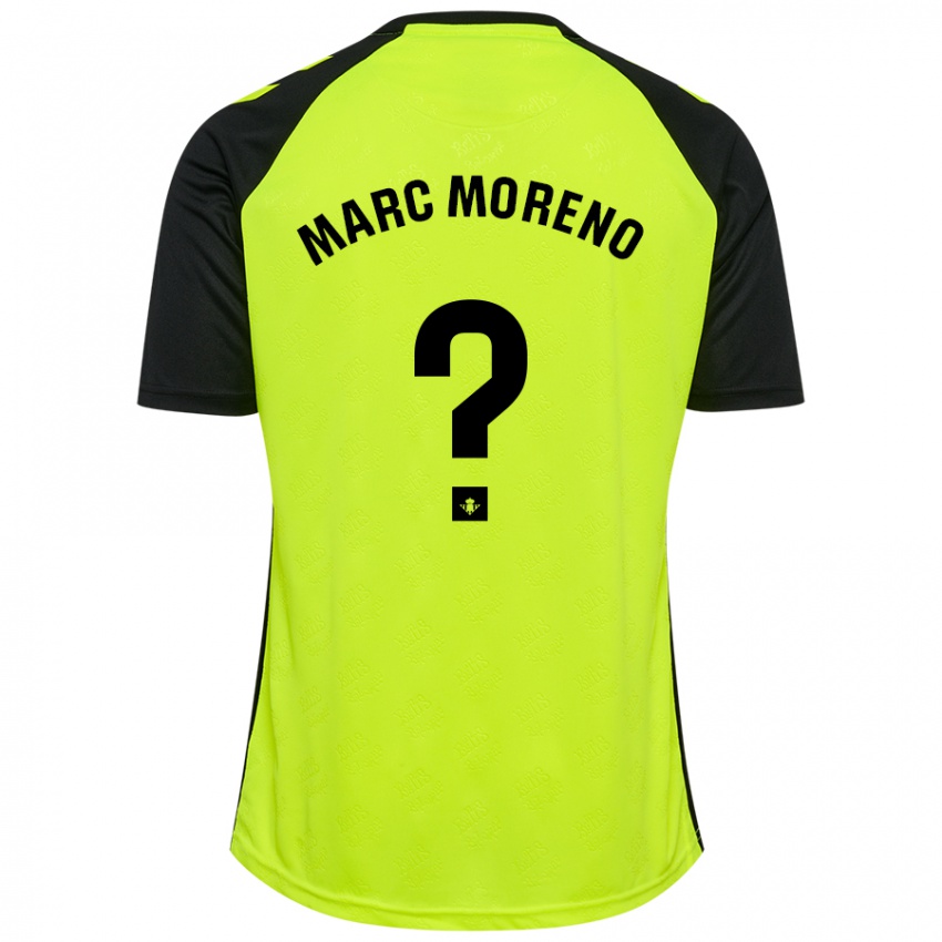 Kinder Marc Moreno #0 Fluoreszierendes Gelb Schwarz Auswärtstrikot Trikot 2024/25 T-Shirt Schweiz